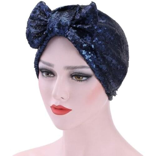 2021 Women Beanies Bonnet Bow Cancer Chemo Hat Beanie Scarf Turban Hat Head Wrap Cap