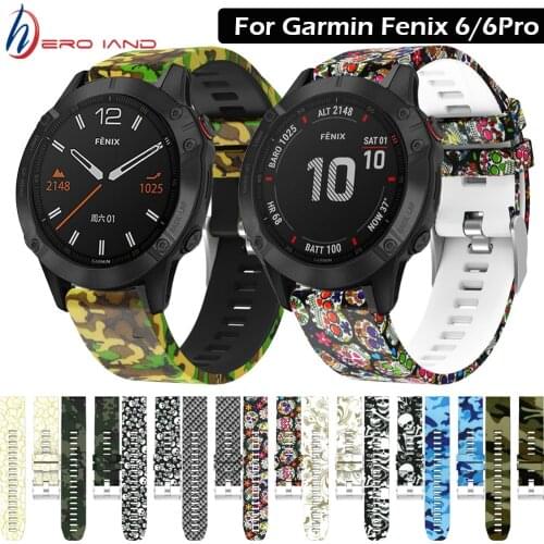 22mm Silicone Sport Watchband Strap for Garmin Fenix 6/6Pro/5 Plus/Quatix5 Sapphir/Approach S60 Smart Watch Band Bracelet Strap