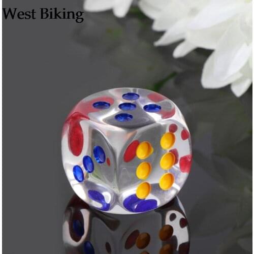 35mm Colorful Transparent Dice 6 Sides Board Game D&D Cambling Club Party Dice