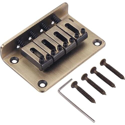 4 String Vintage Bridge for Cigar Box Guitar Ukulele Parts Accessories