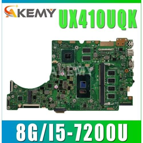 90NB0DK0-R00030 Akemy laptop Motherboard For Asus UX410UQK UX410UAK UX410UQ UX410UV RX410U Mainboard 8G/I5-7200U (V2G)