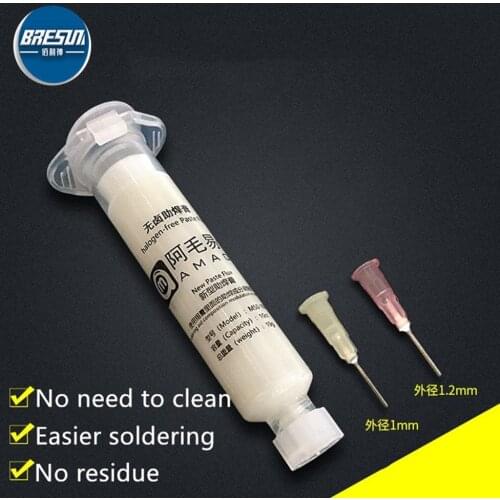 AMAOE Halogen-free solder paste solder oil flux for mobile phone repair BGA soldering no need to cleaning