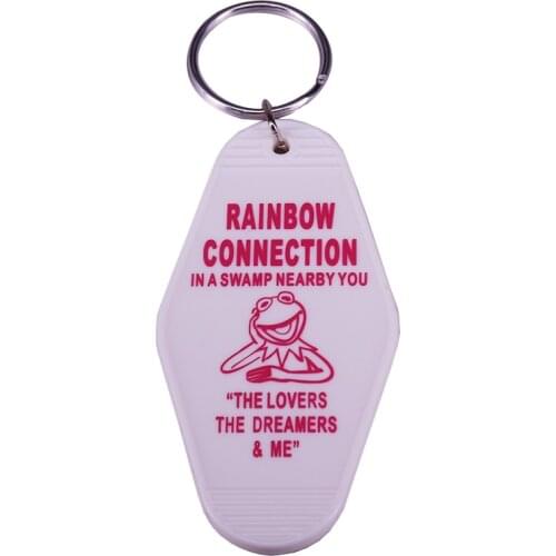 Rainbow Connection Keyring Muppet movie Key Chain Best Song Accessory Lyrics & Music Jewelry