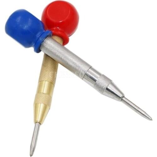 DHL 100 PCS Popular Handle 5 Inch Automatic Center Pin Punch Spring Punch Marking Hole for Metal Drilling