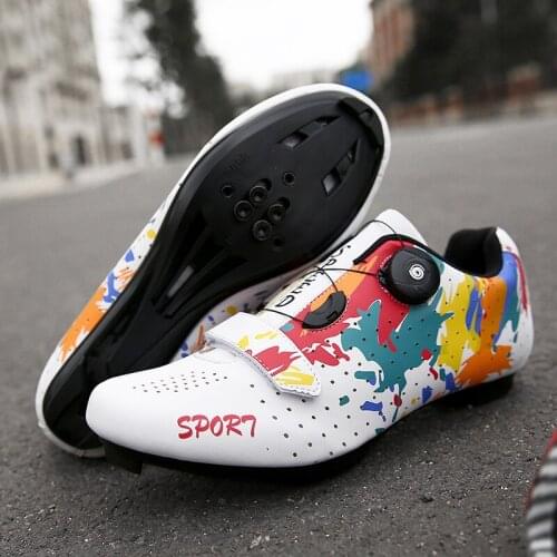 Road Cycling Shoes Unisex Outdoor Athletic Sapatilha Ciclismo Training Bike Non-slip Self-locking Sport Bicycle