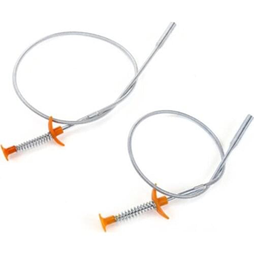 Cleaner Hair Tool Anti Clogging Sink Cleaning Tool Pipe Dredge Adjustable Cleaning Stainless Steel Spring