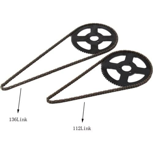 Mini Moto 47cc 49cc Drive System 108 links loops Chain with Gear Box And Rear Sprocket Fit Mini Moto Pocket Bike