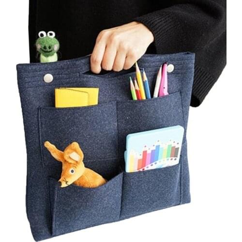 Multi-function Make up Bag,Felt Insert Purse Organizer,Multi Pocket Cosmetic Bags in Bag Organizer For Tote & Handbag Shaper