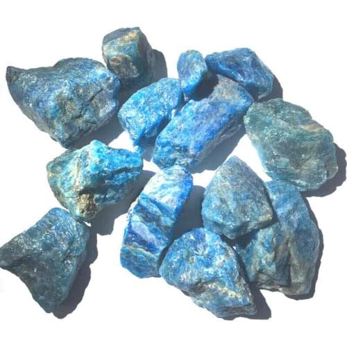 100g Natural Blue Apatite Rough Raw Stone Rock Specimen From Madagascar E139 Natural Stones and Minerals