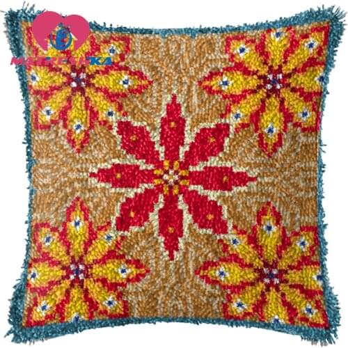 Mandala cross-stitch pillow latch hook kits embroidery carpet do it yourself embroidery pillow Foamiran for crafts home decor