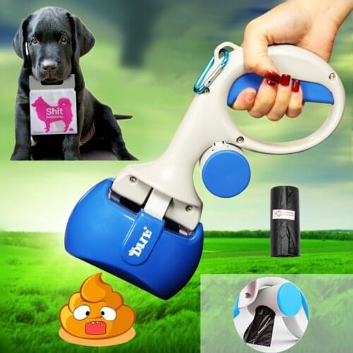 Portable Pet Cleaning Tool Dog poop bag 2 In 1 Outdoor Cat Cleaning Poop Shit Pickup Remover Pooper Scooper dog toilet bag