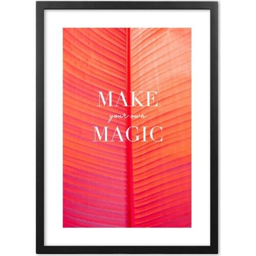 Red Banana Leaf Plant Nordic Posters And Prints Wall Art Paper Painting Scandinavian Wall Pictures For Living Room Decor