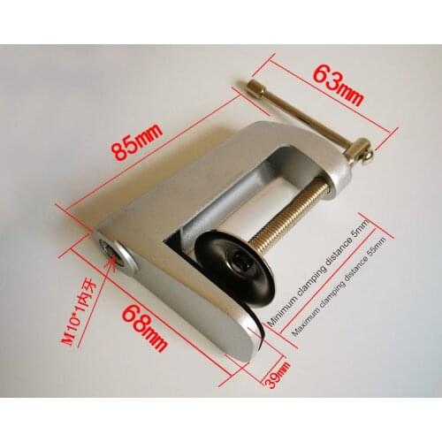 Black/White Adjustable Table Lamp Mount Stand Swing Arm Clip Holder Carpentry Lamp Fixed Metal Base Clip Anti-Slip Bracket Clamp