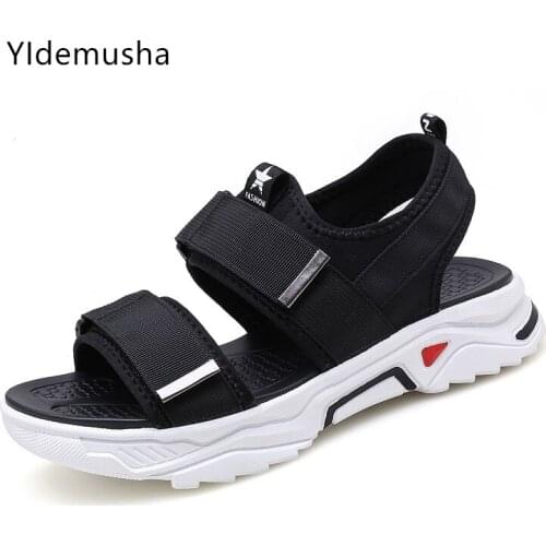 Casual black Men’s Breathable Sandals 2020 Summer Non slip Men‘s Gladiators Sandles Outdoor Comfortable Open Toe Beach Sandalias