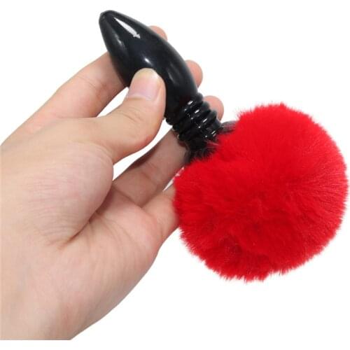 Sexy Fox Furry Tail Anal Plug Silicone Sex Toys for Woman Men Prostate Massager Rabbit Tail Anus Butt Plug For Couple Adult Shop