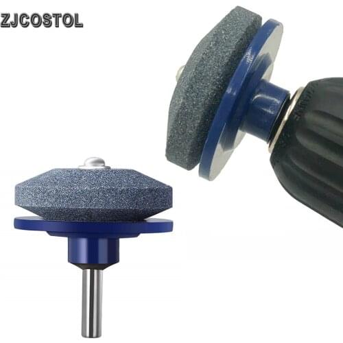 ZJCOSTOL Lawn Mower Sharpener Universal Drill Lawn Mower Blade Sharpener Grinding Faster Rotary Garden Tools