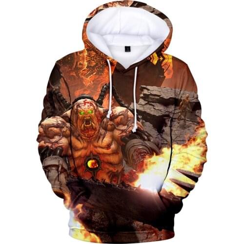 Doom Eternal 3D Hoodies Men/Women Aikooki High Quality Fashion Hoodies Harajuku Sweatshirt Game Print Doom Eternal Pullover Tops
