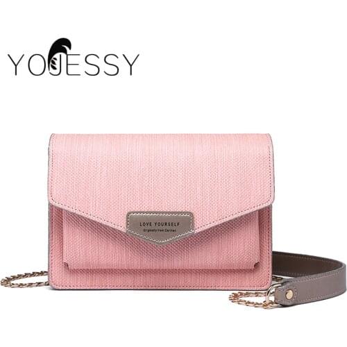 YOJESSY Women Shoulder Bag Leather Flap Womens Crossbody Messenger Bags Sac Female Round Bolsa Ladies Handbag Girls