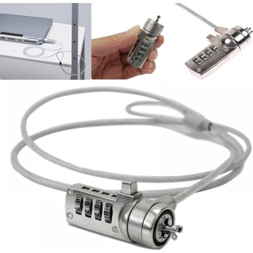 New High Quality Password 4 Digit Security Computer Lock Anti-theft Chain For Notebook PC Laptop