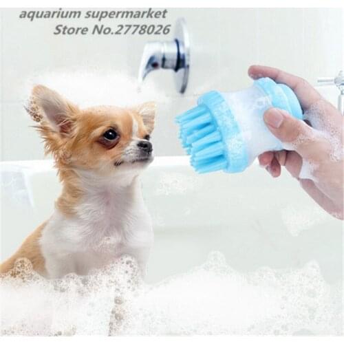 1 piece silicone pet dog bath brush cleaning massage glove 2 in 1 cat small dog massage shower grooming comb pet cleaning tool