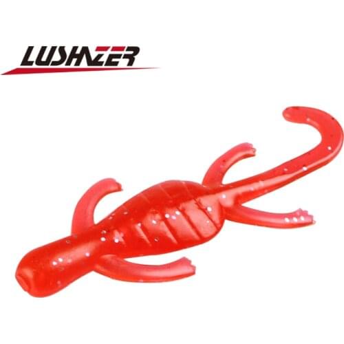40pcs/lot LUSHAZER soft lures for fishing 5cm 1g iscas artificiais para pesca leurre peche fish silicone bait cheap China lure