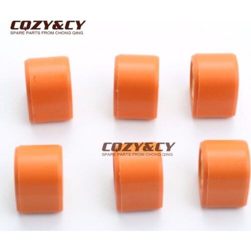 6PC Polygon Roller Set Sliders 16x13mm 5.5gram set for Honda Sh 100 96-99 Sj Bali 100 96-99