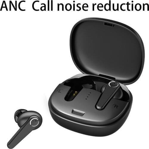 ANC Active Noise Reduction Wireless Headphones IPX7 Air Stereo In-ear Bluetooth 5.0 Earphones Double Wheat Call Noise Reduction