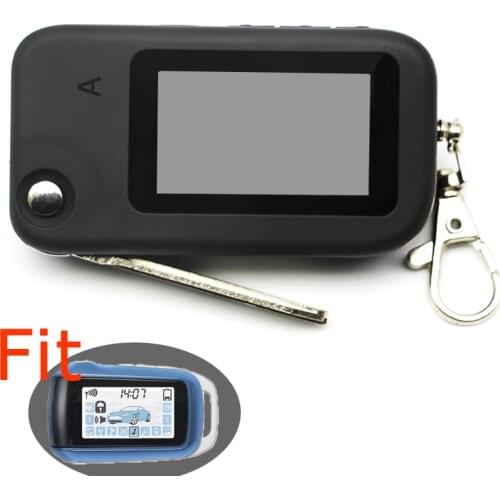 Russian A94 Keychain Lcd keyring case for 2-way Car Alarm System Twage Starline A94 LCD Remote Control Key Chain Fob