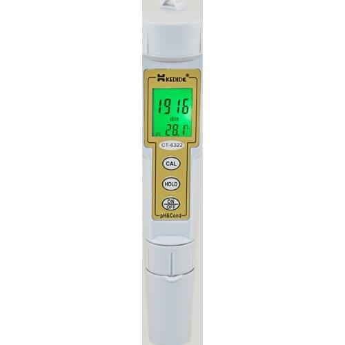 CT-6322 High-precision dual-purpose PH acidity ORP meter Digital display pH meter Conductivity meter