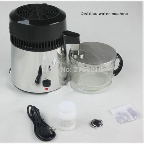 Water distiller 110V/220V 304 stainless steel distilled water machine water filter equipment 1L/H distilled machine