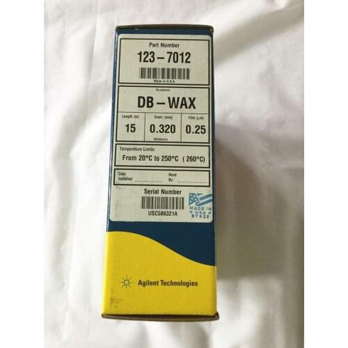 For 123-7012 Agilent GC Column DB-WAX 15m, 0.32mm, 0.25u