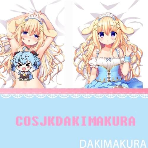 Is the order a rabbit? Hoto Kokoa Anime Game Female Dakimakura Body Hugging Pillow Cover Otaku Pillow Case High Quality Gifts