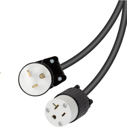 JORINDO American Standard Industrial Grade Power Male-to-Female Cable for NEMA 5-20p 3 pin Elbow design to 5-20R 3 hole socket