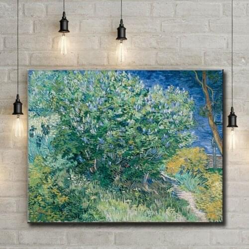 Impression Van spring wild plants scenery canvas printings oil painting printed on canvas wall art decoration pictures no frame