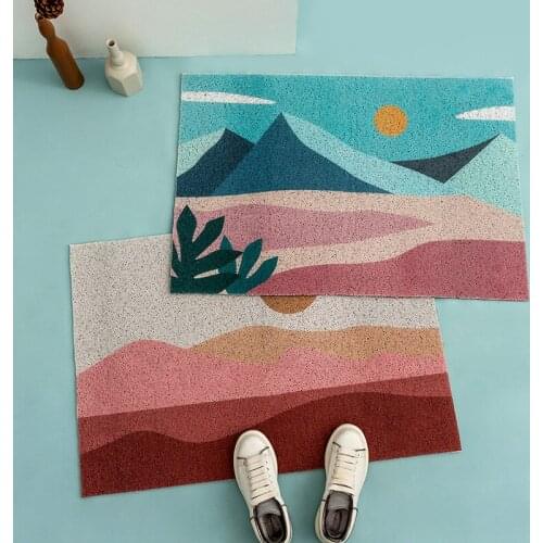 Can Be Customized Door Mat Carpet Living Room Hallway Bedroom Bathroom PVC Kitchen Doormat Non-slip Easy Clean Floor Mats Carpet