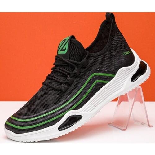 Casual shoes mens lightweight mens sports shoes lace-up student running shoes mens autumn single shoes 2021 new