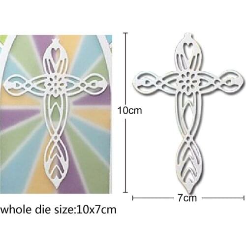 Metal Cutting Dies Pierced cross Stencil for DIY Scrapbooking Paper Album Card Making Embossing Die