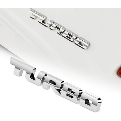 Metal TURBO Emblem Badge For Renault Megane 2 3 Duster Logan Clio 4 3 Laguna 2 Sandero Scenic 2 Captur Fluence Kangoo