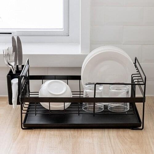 Multifunctional Dish Rack Storage Holder Drainer Bowl Tableware Plate Drying Rack Home Kitchen Shelf Dinnerware Organizer