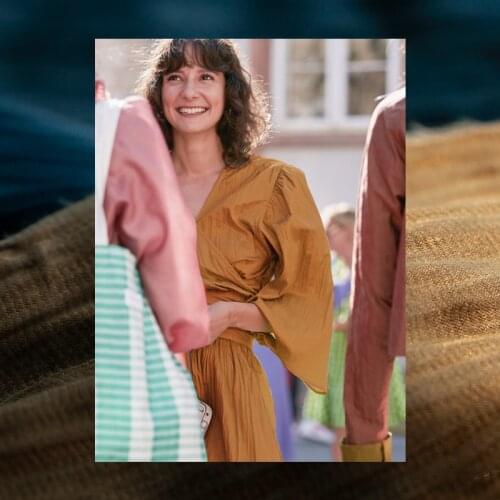 Fashion crinkle/winkle sand wash silk blends fabric,camel,navy color,sewing for shirt,blouse,skirt,dress,pants,craft by the yard