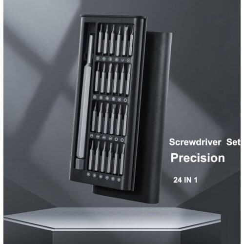 24PCS Bits for Screwdriver Set Precision Mini Hand Tools Kit Professional for Home Phone Repair Magnetic DIY Dismountable Screw