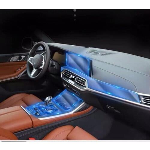 Car Sticker 2019 For BMW transparent TPU Protective Film stickers for BMW X5 X7 Covers Interior accessories Interior protection