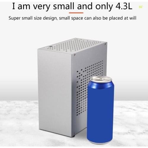 Mini Desktop ITX Gaming Computer Host Aluminium Case USB3.0 HTPC with Pcie Cable