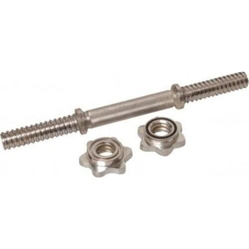 Fitness Equipment Gym Sport Avessa 36 cm Solid Short Chrome Bar