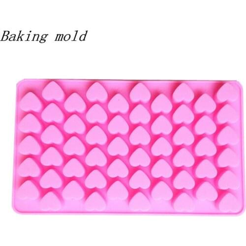 Wholesale Silicone mold B011 Mini heart shape Chocolate mold Decoration Clay mold Fondant cake mould Baking mold Free shipping