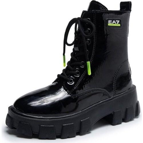 Autumn Lace-up snow boots Boots Women Round Toe Ankle Boots For Women Boots Comfortable Rubber Platform Shoes Women Casual Boots