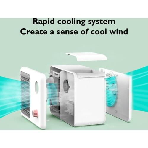 Hookah Personal Air Cooler Cordless Portable Humidifier Rechargeable Mini Air Conditioner Fan for Car Office Room JDH88