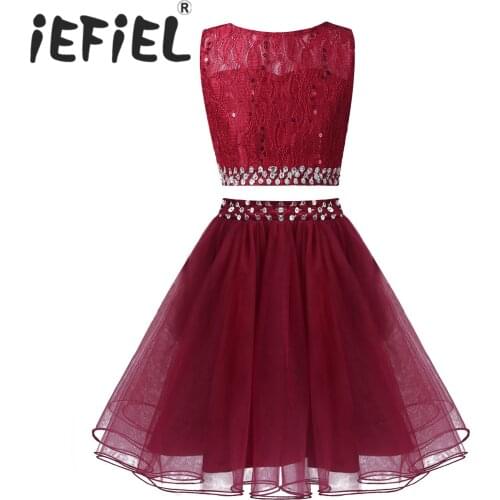 Little Girls Kids Flower Girl Dresses First Communion Dress for Wedding Bridesmaid Birthday Formal Party Princess Tulle Sets