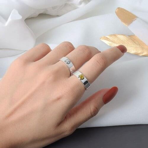 Cute Luck Smile Face Ring Jewelry For Women Cool Geometric Small Round Gold And Silver Color Finger Rings Girls Gift Jewellery