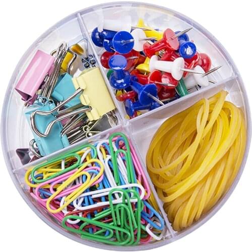 Stationery Set Binding Suppliers Band Thumbtack Paper Clip Binder Deli Metal Rubber Include 8500